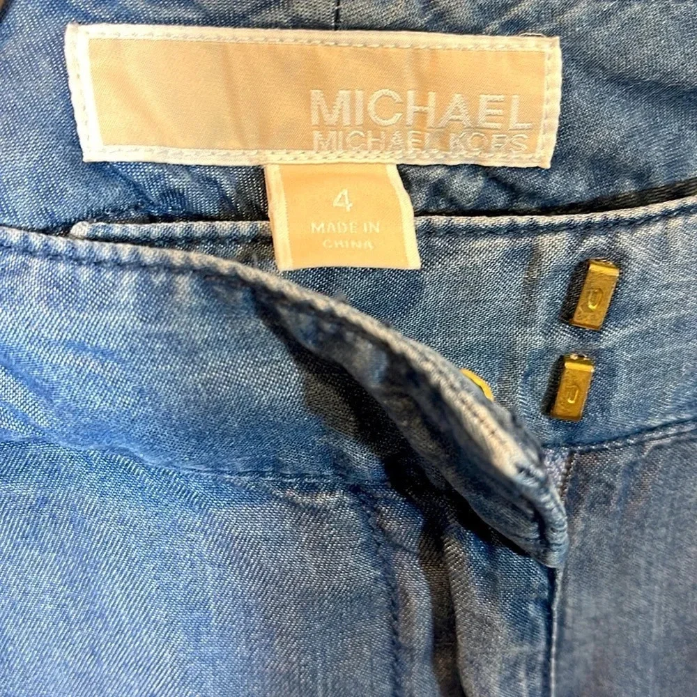 Michael Kors Woman's Casual Flat Front Casual Pants Trousers Size 4